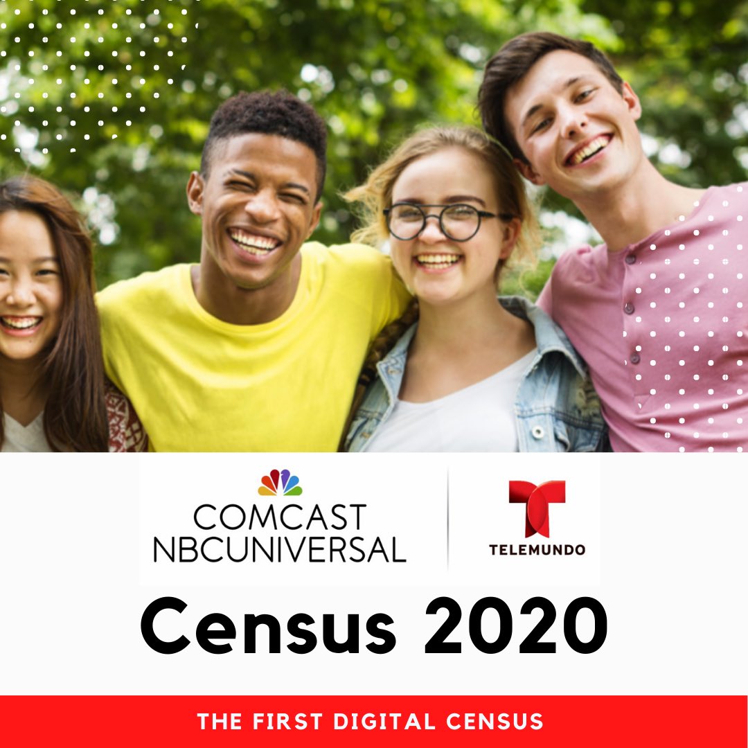 LatinoCoalition's tweet photo. @comcast @NBCUniversal and @telemundo recognizes the critical importance of Census participation during these extraordinary times. Offering bilingual resources to ensure everyone is #connectedandcounted in the first digital Census. https://t.co/EYNUcu6HPt #2020Census #TLC https://t.co/c0TyHkEjRJ