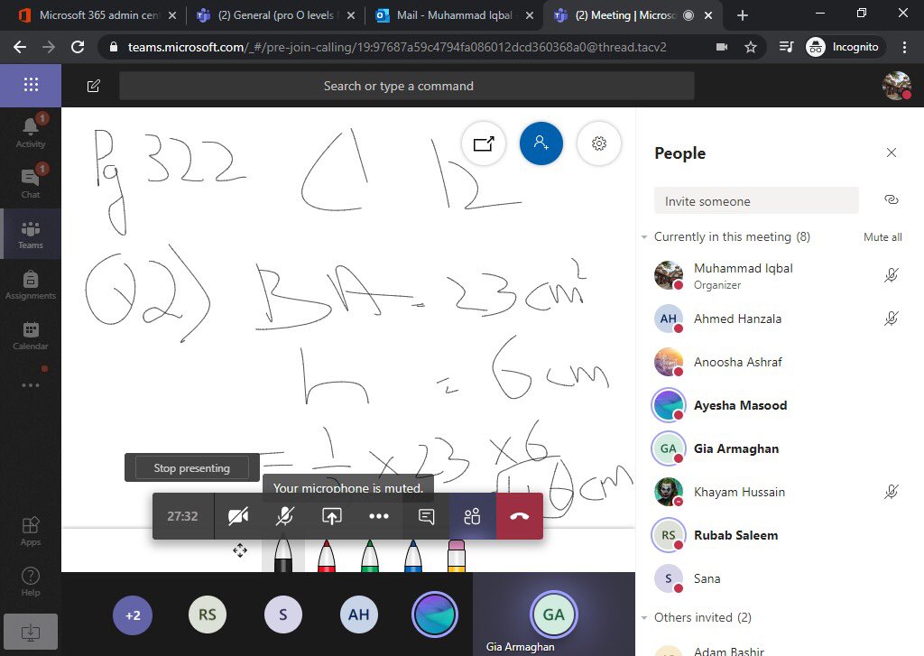 sehbergschool's tweet photo. Grade 6, 7 Pre O Levels and Pre ninth Classes going online with greater interactiveness.. #onlineclasses #virtualclassroom #interactivelearning #microsoft #microsoftteams #sehberg #islamabad https://t.co/EmaeQrAJuL
