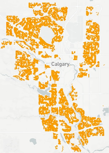 Most of Calgary's zoning doesn't allow higher productivity than one home/lot (R-1). When neighbourhoods can't be more productive, their only path is decline. Yet, their infrastructure will still be our liability. And the City will need stable funds. It's quite the predicament.