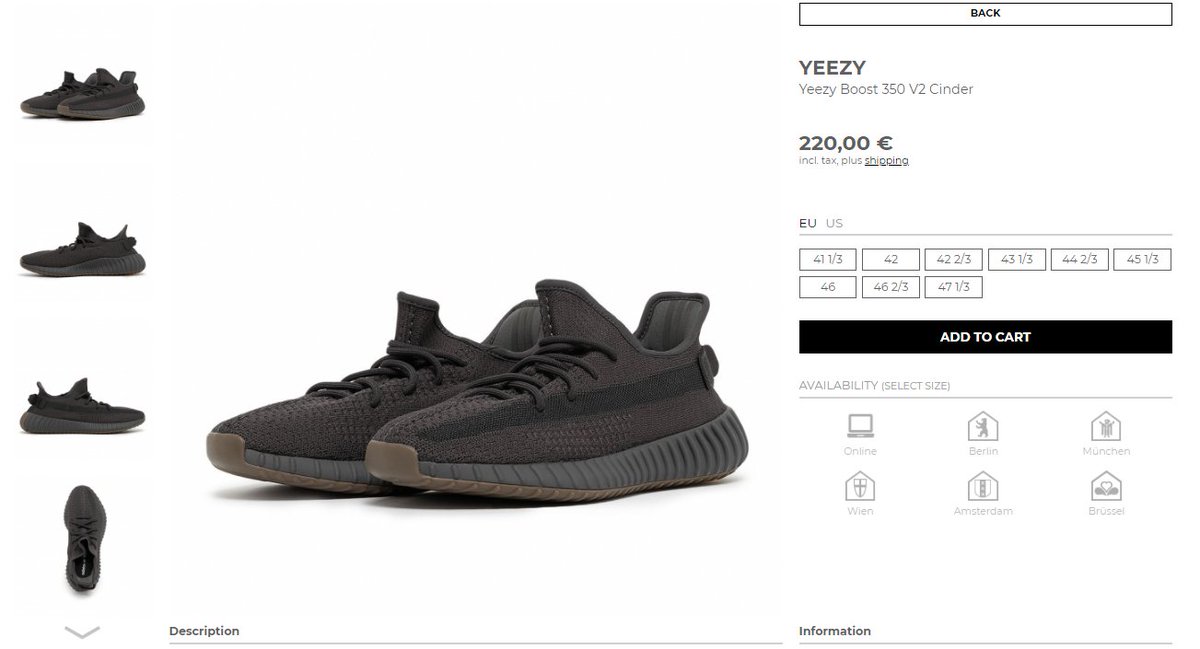 yeezy cinder restock