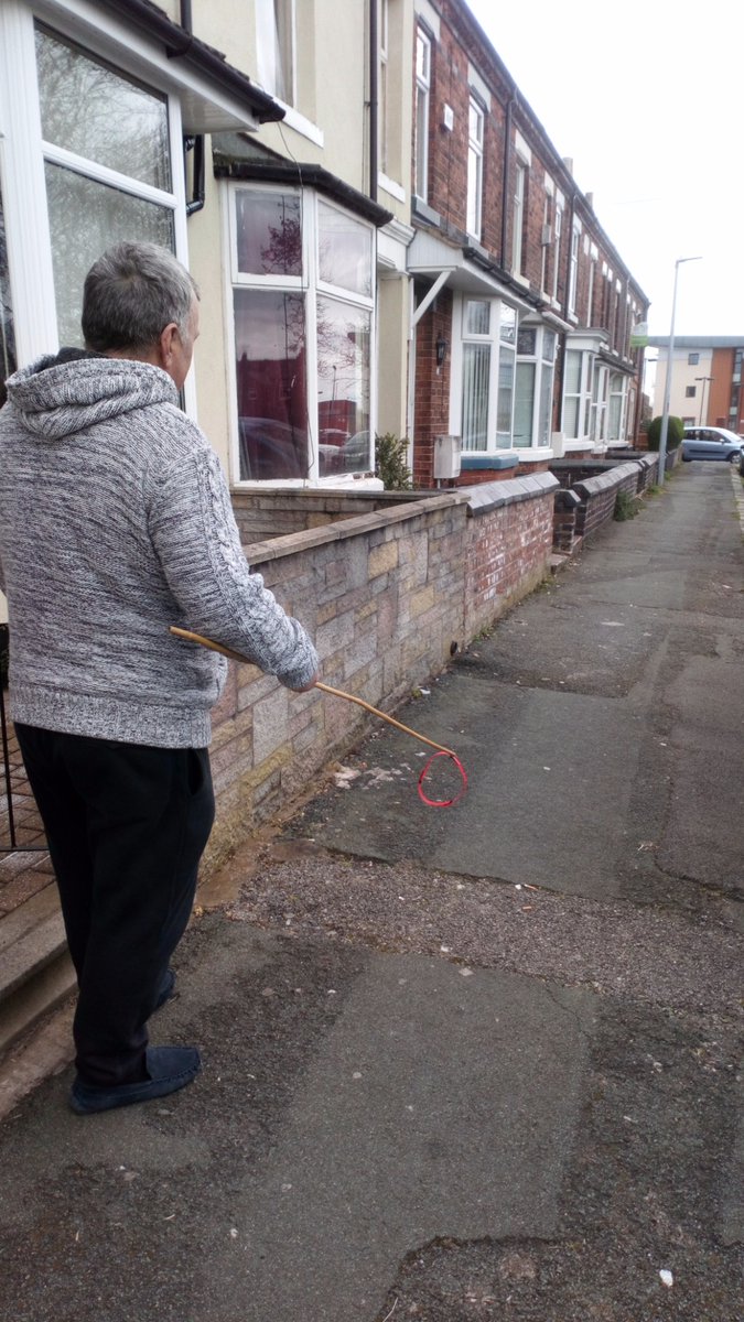 CreweCentralPol's tweet photo. Pcso Probin & Meggs foot patrolling around Crewe Central encountered a little bit of humour with a local resident, he was going to take his new puppy for his exercise for the day π #workingtogether #crewecentral #wecare #littlebitofhumour #keepsafe #exercisefortheday https://t.co/ajA9Iilsra