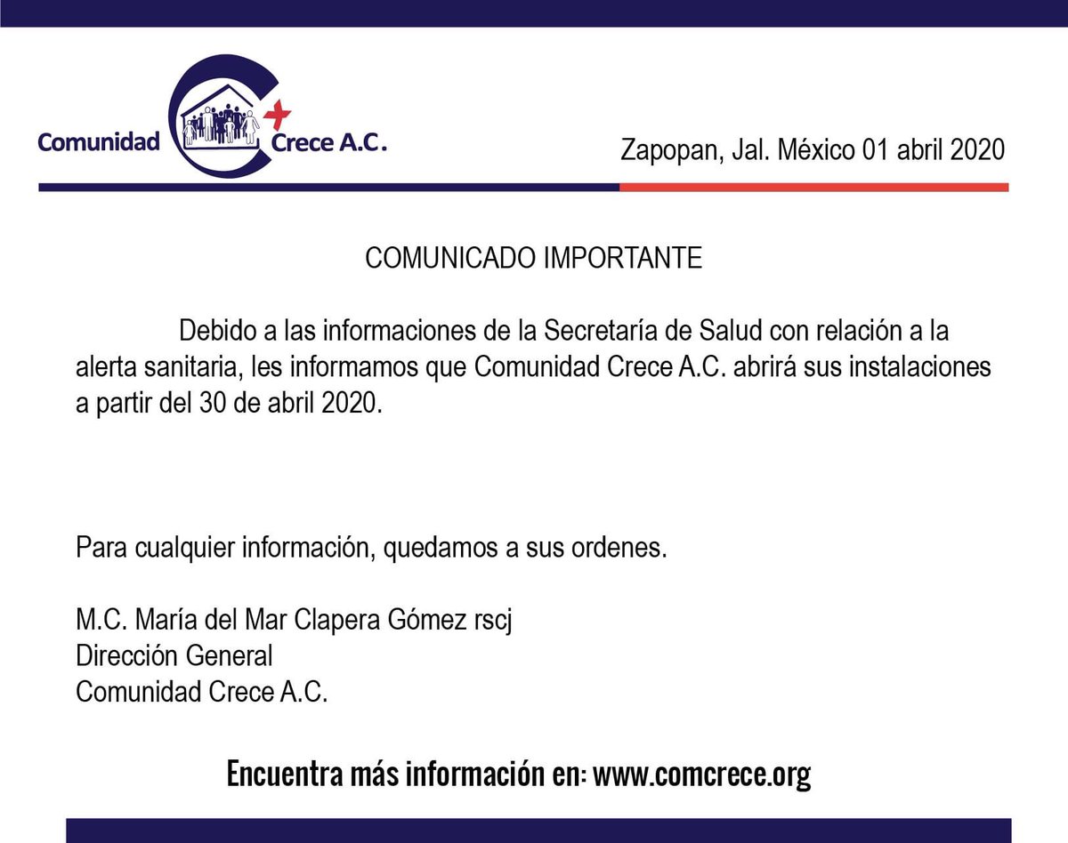 ComunidadCrece's tweet photo. Aviso Importante @ComunidadCrece https://t.co/aXHQJofyor
