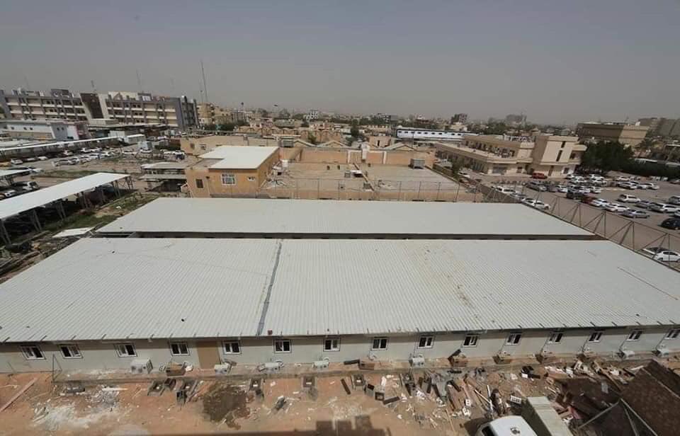 C____ZAR's tweet photo. مستشفى العتبة العباسية المقدسة لعلاج مرضى #كورونا وصل للمراحل النهائية خلال ٤ ايام فقط! بسعة ٢٠٠ سرير .
#العراق https://t.co/dtfGqmSmlD