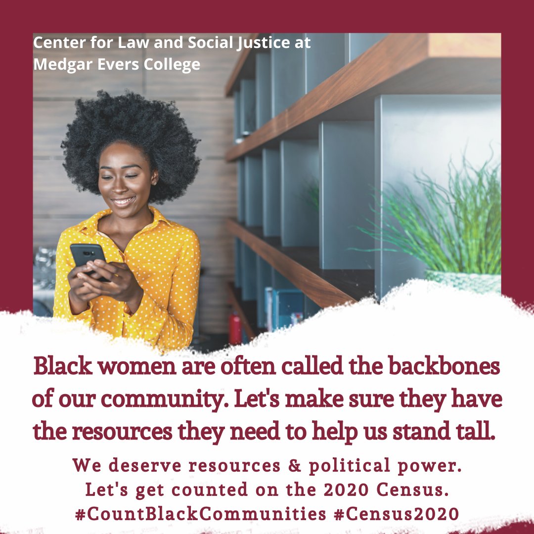 CLSJ_MEC's tweet photo. Black women represent for our communities. Support them and us by filling on out #Census2020 to ensure that we get the resources + representation we deserve. https://t.co/257Ih8uQTg #CensusDay2020 #CheckBlack #CensusJustice https://t.co/VrPyXiK7ui