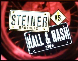 WayneBe00932411's tweet photo. Tag team next  Steiner’s v The Champions The Outsiders, good hard hitting match with plenty off power moves, but The Steiners came out on top from a DQ after Nash pulled out the ref as he was counting 123, so the Outsiders kept the belt 6/10 https://t.co/lmpjiDH3e4