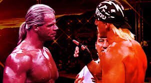 WayneBe00932411's tweet photo. Finally the main event Hollywood Hogan v World Champion Lex Luger not much to say, not good, plenty off interference from The NWO, Hogan wins with a leg drop to win the World title 2/10 https://t.co/H0fR6ockM8