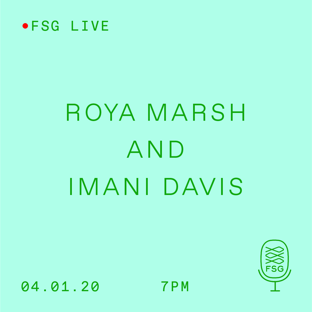 mcdbooks's tweet photo. TONIGHT! Tune in to the very first #fsglive event ft. author of #dayliGht @ChampagnePoet in convo w/ @imanixdavis and readings from: @mobrowne, @adamfalkner, @amyraleon, and @msjfalu!
Click the @fsgbooks Instagram profile image at 7pm EST to join: https://t.co/tHsTdoXiax https://t.co/hronY03AR0