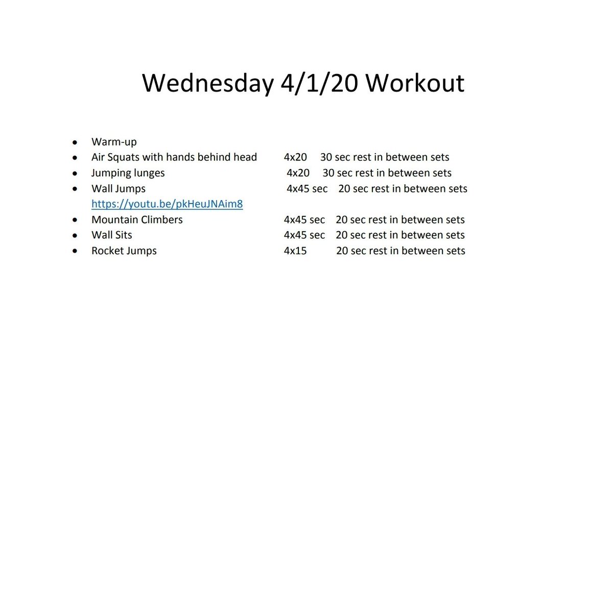 Get that workout in.