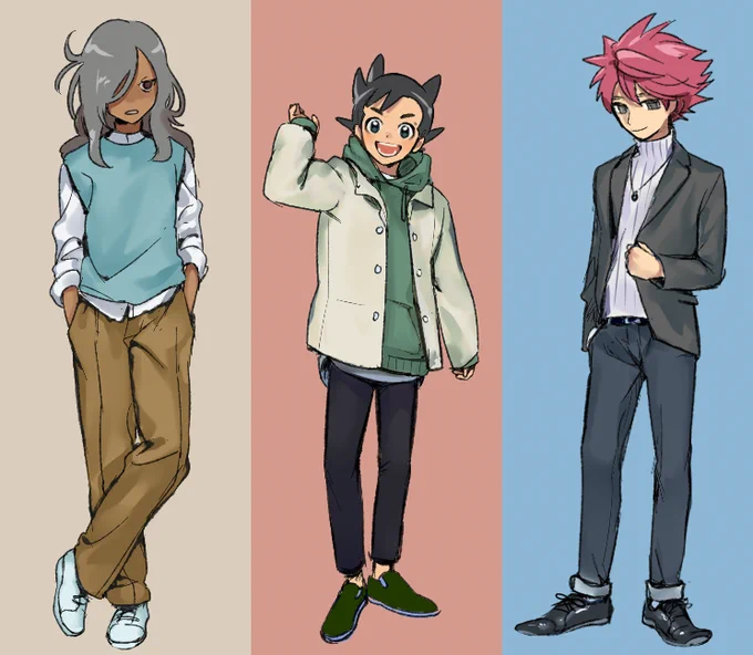 >>今の主人公3人にのにやさんが考えた私服を着せてみて欲しいです…! 