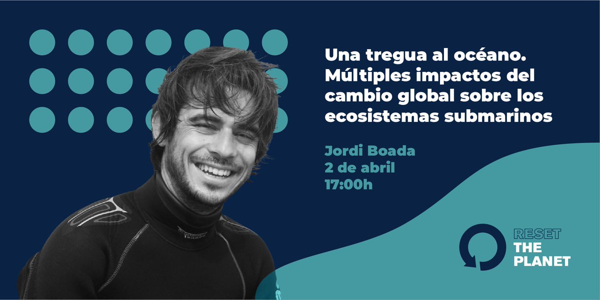 🌍 Jueves 2 de abril a las 17h 🌍
👉 youtube.com/watch?v=MEUj5s…

<a href="/jordiocean/">Jordi Boada</a> es oceanógrafo y doctor en ecología marina. Coordina el proyecto <a href="/Hidden_Deserts/">Hidden Deserts</a>, que explora la desertificación de los mares templados del mundo para aportar soluciones a la pérdida de biodiversidad.