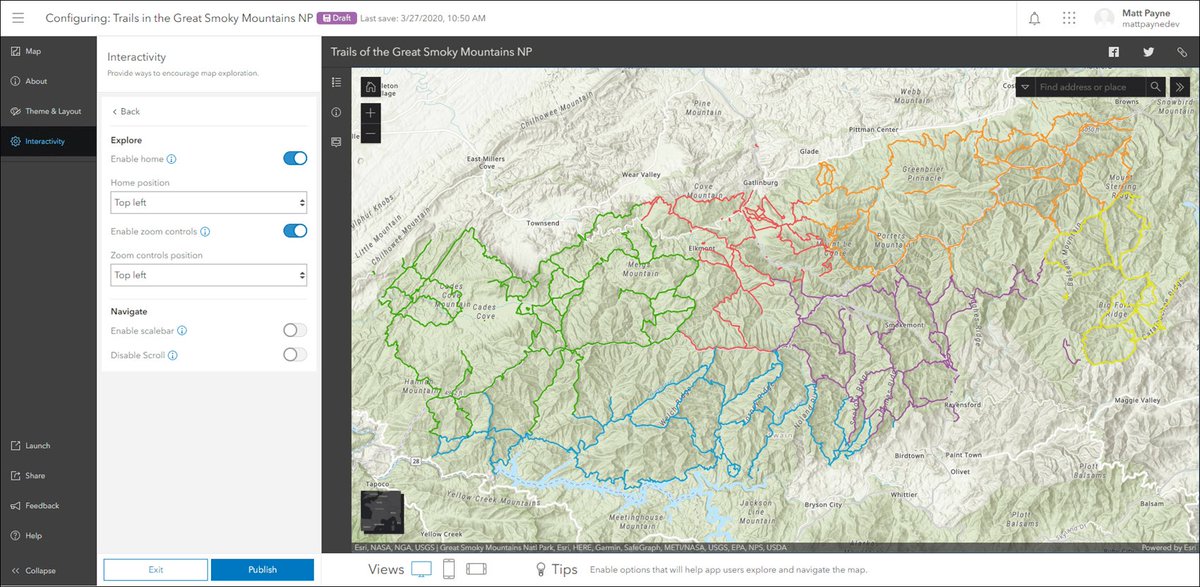 mvttpayne's tweet image. Introducing the next generation Minimalist (beta) and revamped app configuration. Check out the details in our What’s New in Configurable Apps (March 2020) blog: esri.com/arcgis-blog/pr… #esri #arcgis #arcgisapps #configurableapps