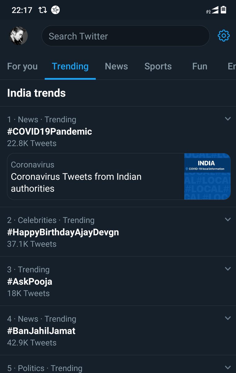 Raj_ADsThor's tweet photo. Trending at 2nd spot now. 
#HappyBirthdayAjayDevgn https://t.co/YPCZwhsM3E