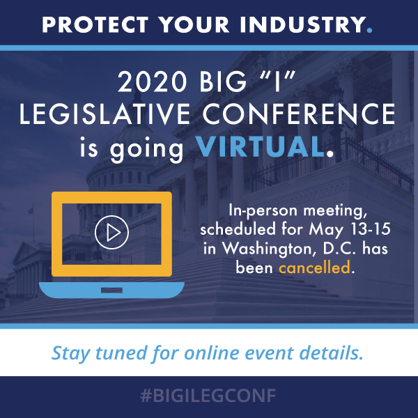 #BigIHasYourBack, that's why for everyone's safety, we've decided to take this year's Legislative Conference completely VIRTUAL. Stay tuned for more online event details. #BigILegConf #athometogether