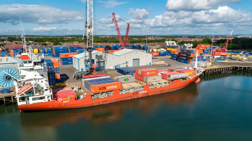 PortofBlyth's tweet photo. NEWS: Consumer products handled by Port of Blyth has reached 3 million units a day with port staff working so hard, with extra precautions in place, to keep shops & supermarkets stocked during the #COVID19 outbreak.
#PortofBlyth | #ContainerLine | #Blyth
https://t.co/yGLfmj0mD8 https://t.co/WsXMNWECbI