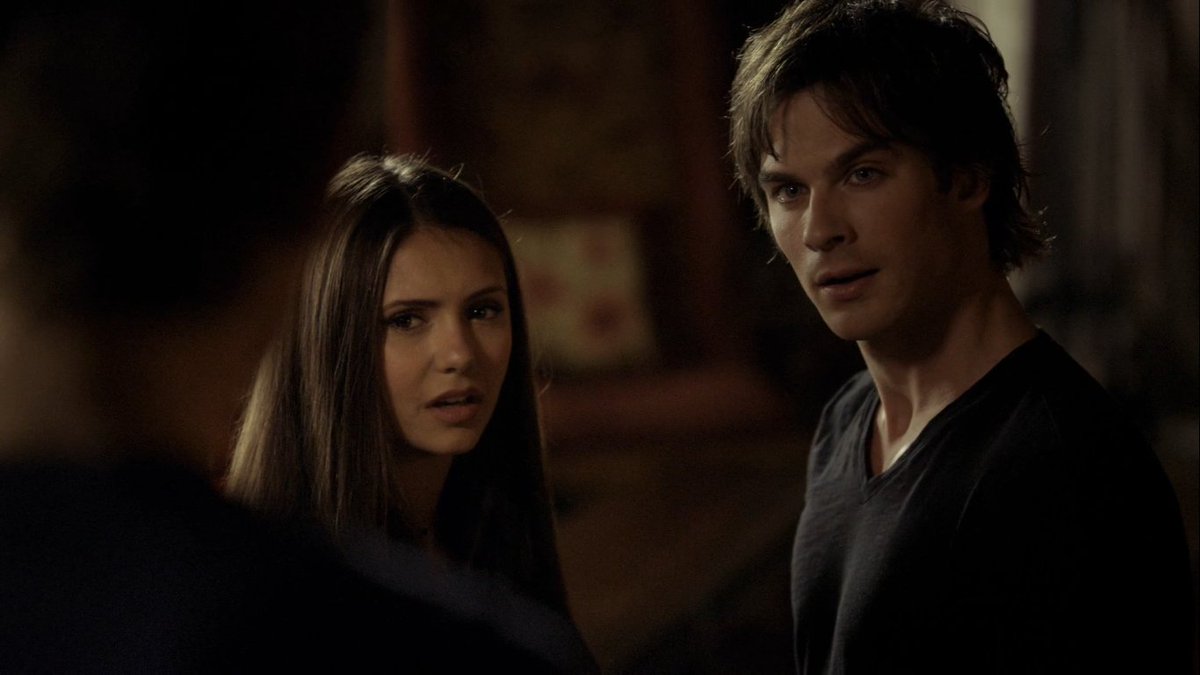 1x02. I was thinking that MAYBE, for once in my life, I will like Stefan & ship him with Elena, but nope. Damon & Elena next to each other & something in me just clicks. That's an otp right here. And she doesn't even remember their first meeting. Oh my god, I love them.
