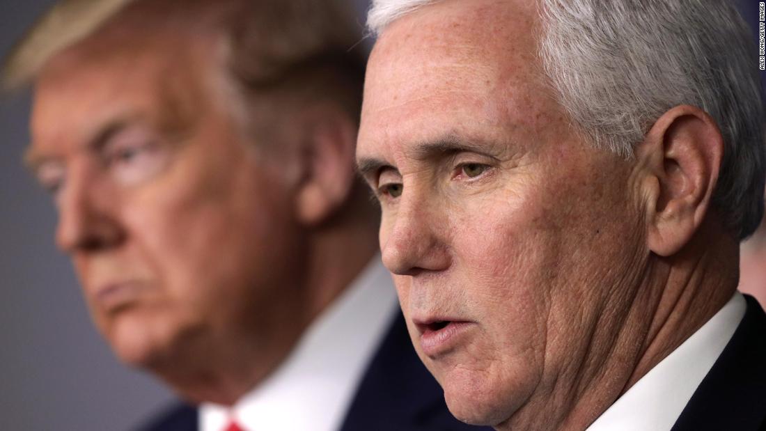 cnnbrk's tweet photo. Vice President Pence seeks to blame the CDC and China when asked why the US was so late in understanding the enormity of the coronavirus pandemic https://t.co/wWNxnvmrgL https://t.co/tt6xMKt2TE
