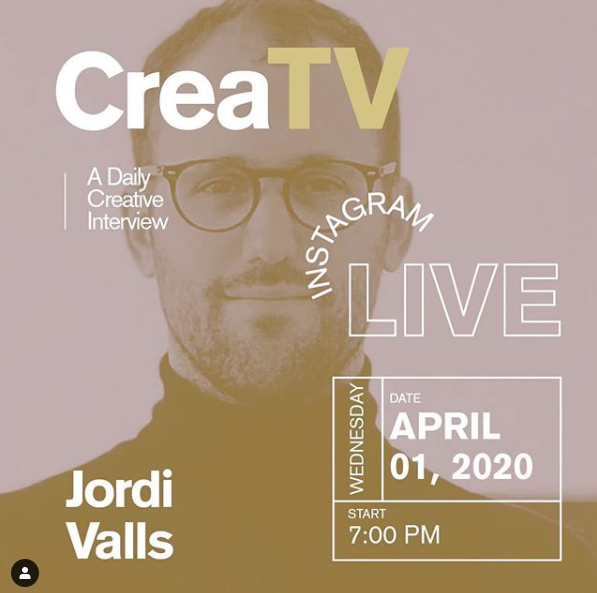 thecreative_net's tweet photo. @vallsjordi estará hoy en #CreaTV nuestro live de Instagram junto con @chicandbasichotels. Soñador y founder de @mentor_vr. En pocos minutos, a las 19:00. No te lo pierdas! 
#talks #art #creativity #events #bcn https://t.co/9FPP9XyV4l