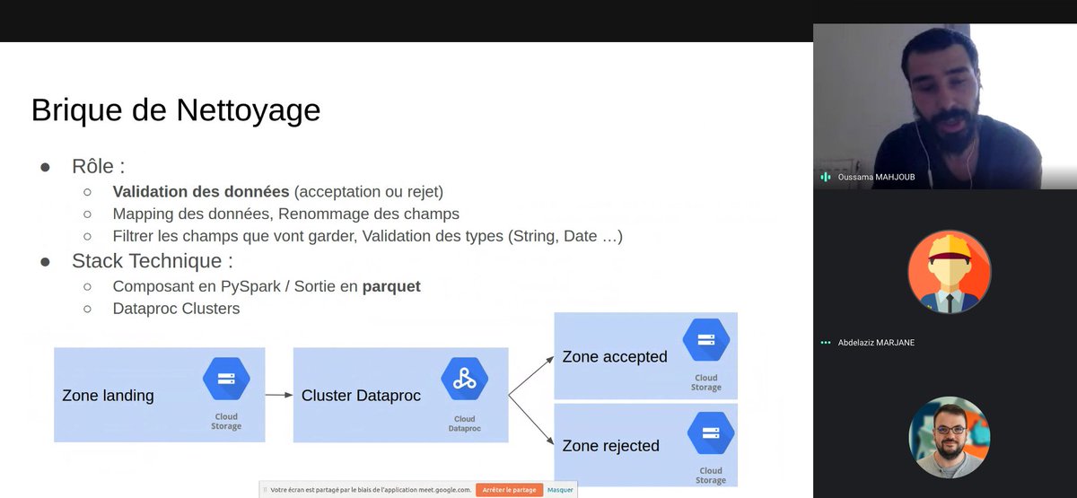 ggarnotel's tweet image. première #radiodata ce soir avec une revue d'article, une présentation de #earthengine par @Florent_Legras et un retour d'expérience de data platform par @oussama_mahjoub et Abdelaziz Marjane @SFEIR