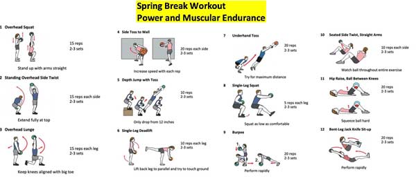 Muscular endurance workouts at home