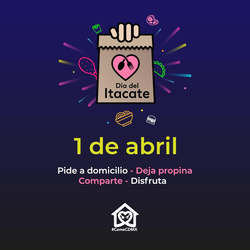 En la #CDMX, 952 mil hogares dependen del trabajo generado en restaurantes. Como parte de la iniciativa #ComeCDMX, HOY se realizará el #DiaDelItacate: pide a domicilio y deja propina.
¡Entre todos podemos hacer la diferencia!
#yomequedoencasa