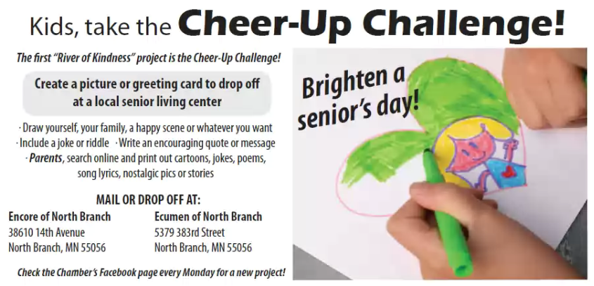 NBAChamber's tweet photo. Let's spread some cheer to our seniors today! Addresses for both of our senior living centers are below. Let's stay stronger together, North Branch Area Community! https://t.co/G9ABkFnxVT