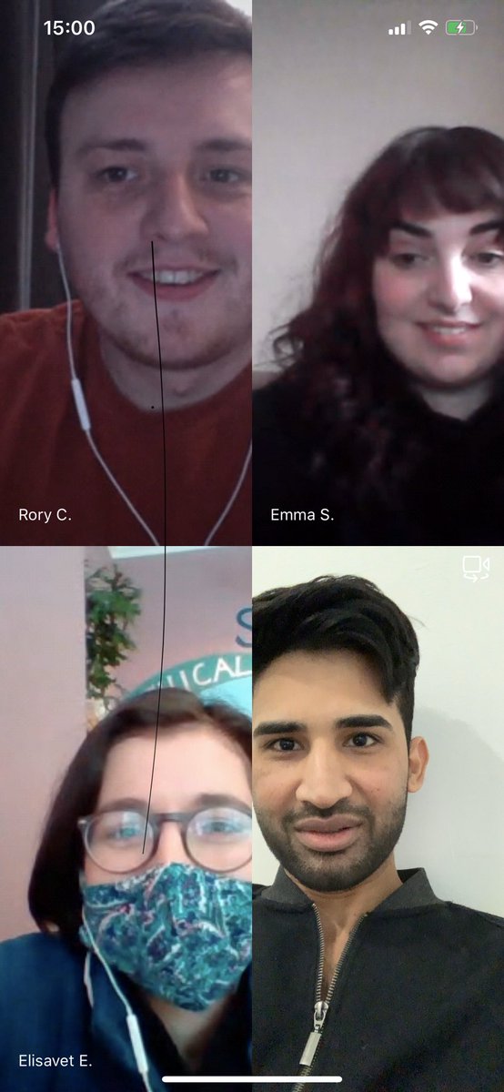Ahmet_MoMurat's tweet photo. When #COVIDー19 is forcing people to create distance we @UCLan @THE_UCLan #finalyear #inthospitalityandmanagemnt @RoryColeman96 @Elisavet_Efk &amp; @Amelia93Ryan gathered electronically by maintaining #SocialDistancing #onlineclasses #assessmentstories #lockdownuk #StayAtHome https://t.co/y8qqNKMO4L