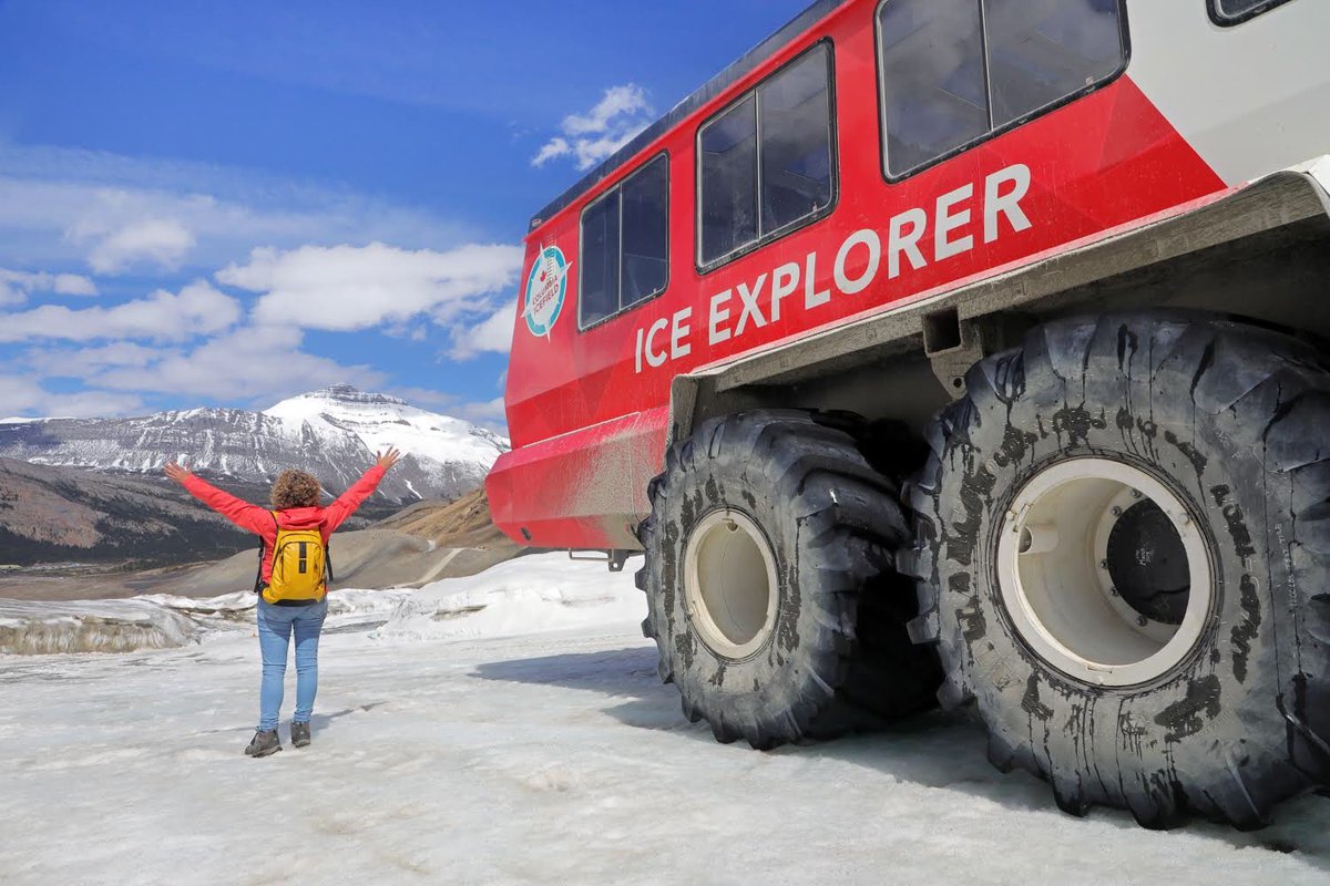 The ice field explorer is a unique way to go on the Athabasca glacier and it’s one of the biggest icefield parkway in a non-polar area.

#SaveTourism #DontCancelPostpone #Wanderlust #PlanForTheFuture
#livetheadventure #discovercanadatours #colombiaicefield