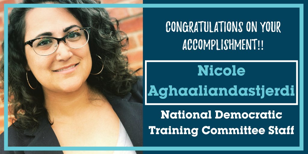 Shoutout to Emerge KY Class of 2015 alum, <a href="/justjerdi/">Nicole A.</a>, for completing her National Democratic Training Committee Staff Academy training! Way to go, Nicole!!

#yearofthewoman #thisisemerge