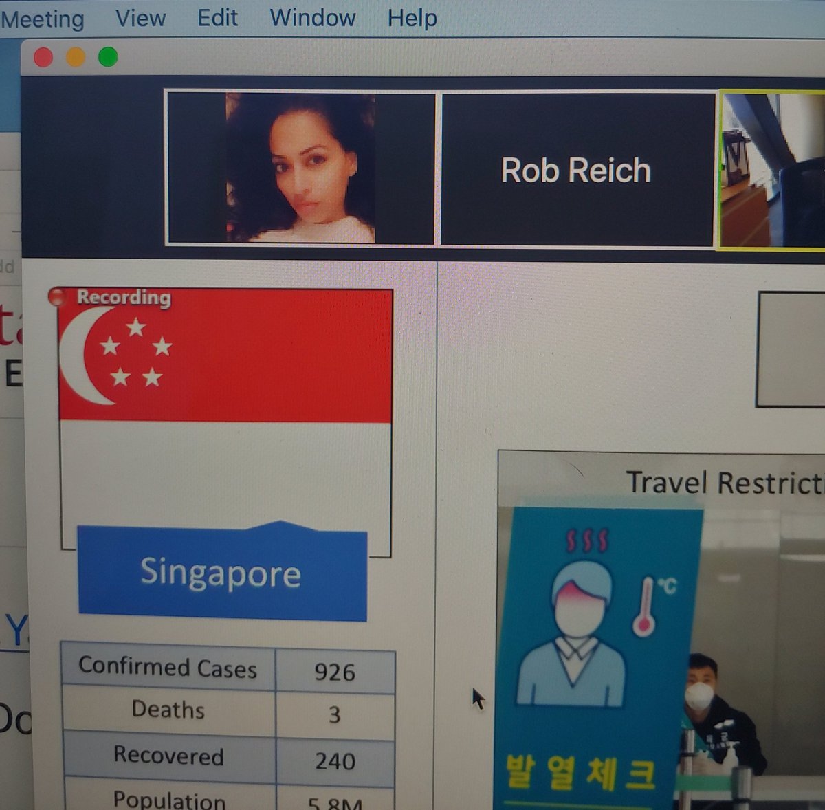 DoctorYasmin's tweet photo. I just gave a talk to 14k people on zoom and I really should have remembered to delete my glamour shot placeholder since I'm on with a Congress person and Rob Reich 🤦🏽‍♀️

You can see my slides here https://t.co/rUGFts5rPf https://t.co/YDfp2d5H1V