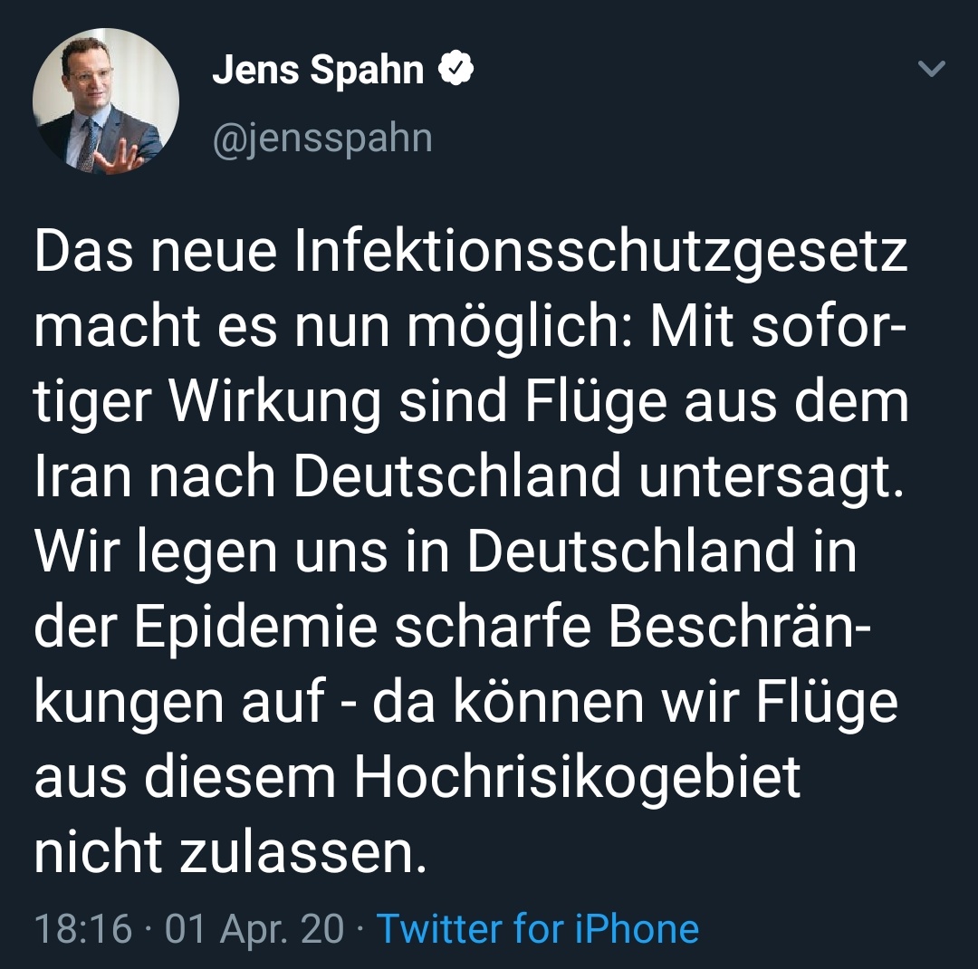 »mit sofortiger Wirkung«