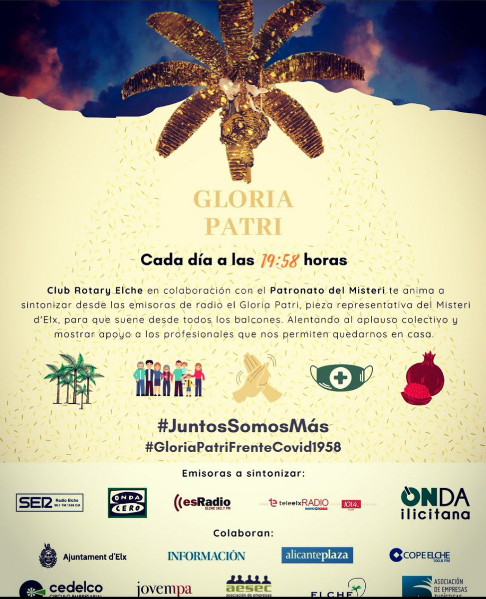 nataliadsz's tweet photo. #GloriaPatri #QuedateEnCasa #Elche #OrgulloIlicitano #COVIDー19 https://t.co/FCWPhdvpRN