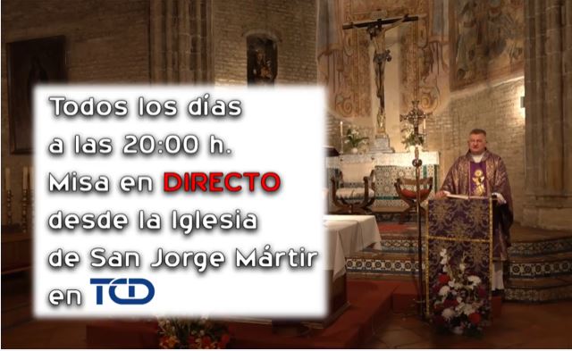 TCD_SL's tweet photo. Todos los dias a las 20:00h.
Misa en DIRECTO desde la Iglesia de San Jorge Martir en TCD. https://t.co/IHy59d0axS
