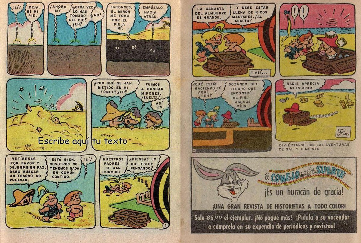 elkioskodejuve's tweet photo. Hoy es el cumpleaños de Sheldon Mayer creador entre otros comics de Sal y Pimienta.
N° 213 "La búsqueda del tesoro" Editorial Novaro. México 1981.
#SalYPimienta #SugarAndSpike #SheldonMayer #EditorialNovaro #Novaro #YoMeQuedoEnCasa https://t.co/HrChKoXVV4