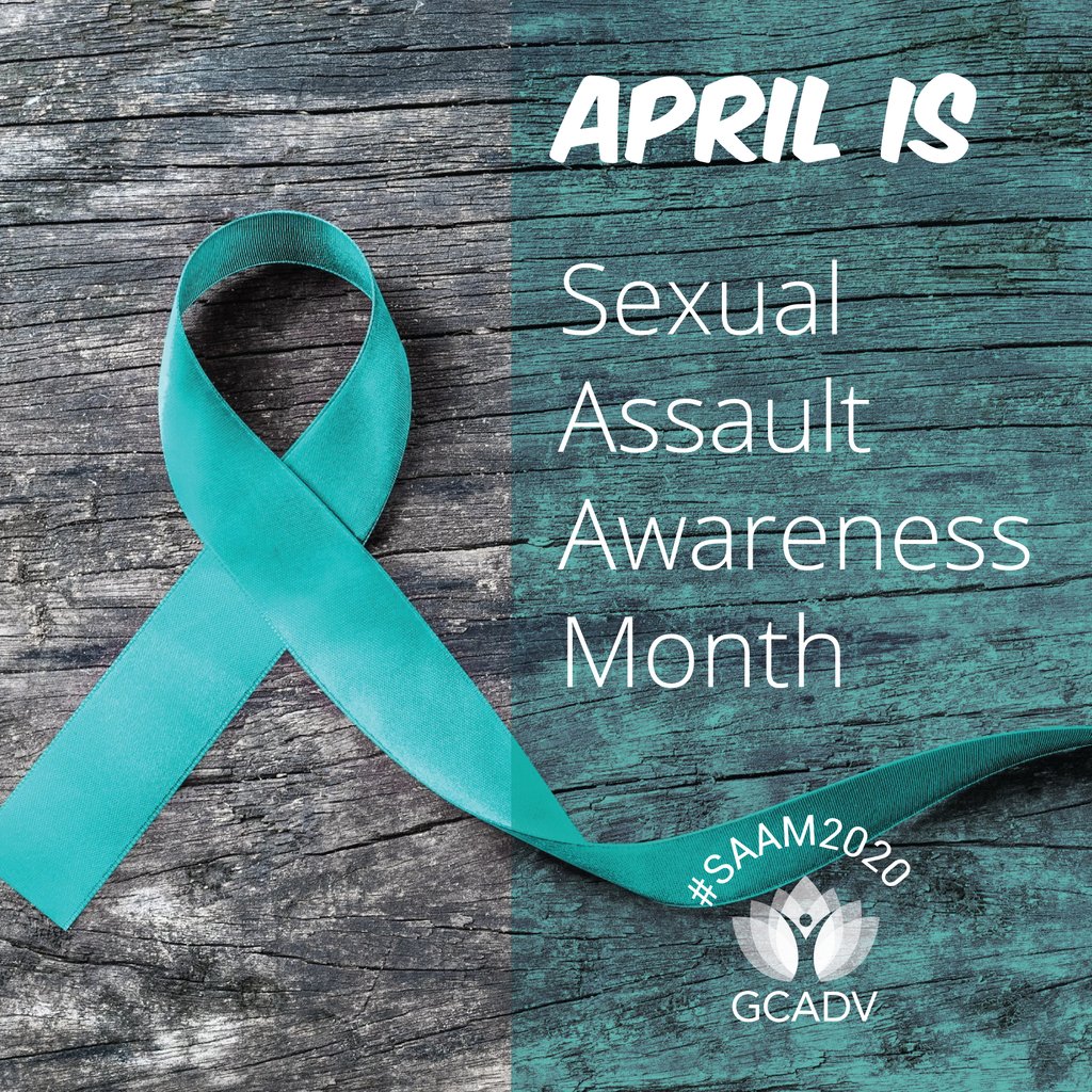 gcadv's tweet photo. April is Sexual Assault Awareness Month. Visit https://t.co/Ts9OG7XdEe for @NSVRC SAAM resources and join in on the #30DaysofSAAM instagram challenge. https://t.co/EASudKErmi