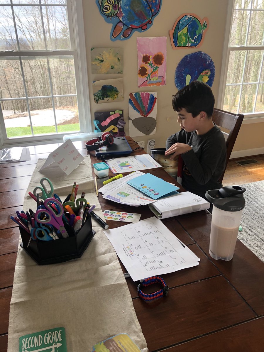 Work goes better for this kid when he sits and eats an entire bag of popcorn! 🍿😂