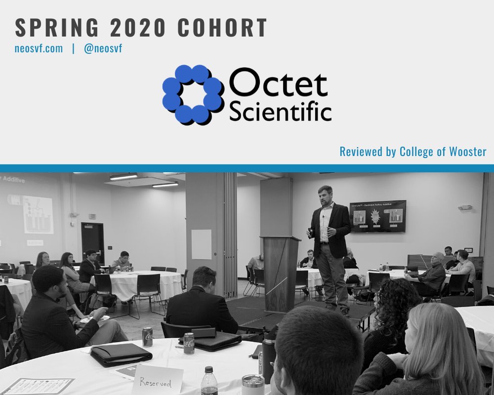 Octet Scientific, Inc. develops and produces organic additive chemicals to support and enable the emerging Zinc-based battery markets in grid storage, backup power, medical devices, mobility and more. Learn more: o-sci.com

#NEOeship #entrepreneurship #startups