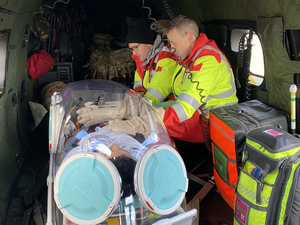 RoyalAirForce's tweet image. The Scottish Ambulance Service has trialled the use of the EpiShuttle to enable the safe and swift transportation of patients to emergency care facilities across the country. RAF Pumas are on standby to assist with air transportation if required. #stayhome ow.ly/2Nqk50z2oTf
