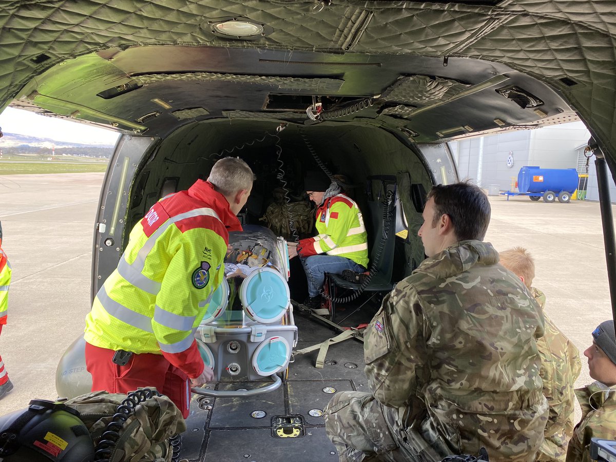 RoyalAirForce's tweet image. The Scottish Ambulance Service has trialled the use of the EpiShuttle to enable the safe and swift transportation of patients to emergency care facilities across the country. RAF Pumas are on standby to assist with air transportation if required. #stayhome ow.ly/2Nqk50z2oTf