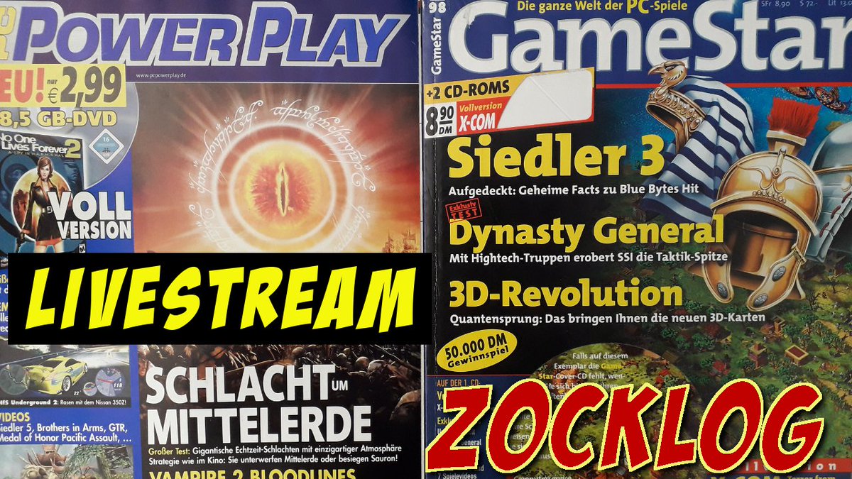 zocklog's tweet photo. Um 20:00 gibt es heute ein besonderes Special 😁 Ich schmöckere live mit euch in alten Gaming-Heften ! Welches Zeitschriften hattet ihr? Welches Heft sollen wir anchauen? Ihr dürft entscheiden! #Gamestar #PCPowerplay #Retro #Nostalgie Freu mich drauf 😀😀 https://t.co/NMYwhPM6xF