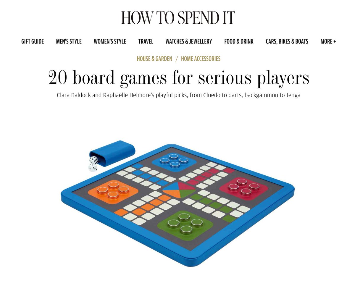 Looking for a new hobby? Help pass the time this evening with our handcrafted leather Ludo board as seen in <a href="/htsi/">HTSI</a> made by hand in London and available in a variety of colours to choose from:

williamandson.com/home/games/boa…