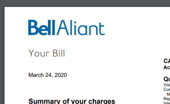 kreimer's tweet photo. In the midst of the Coronavirus crisis, @Bell_Aliant
 slides in a 5% price increase in my Internet bundle. #notimpressed https://t.co/MWrF8bybPE