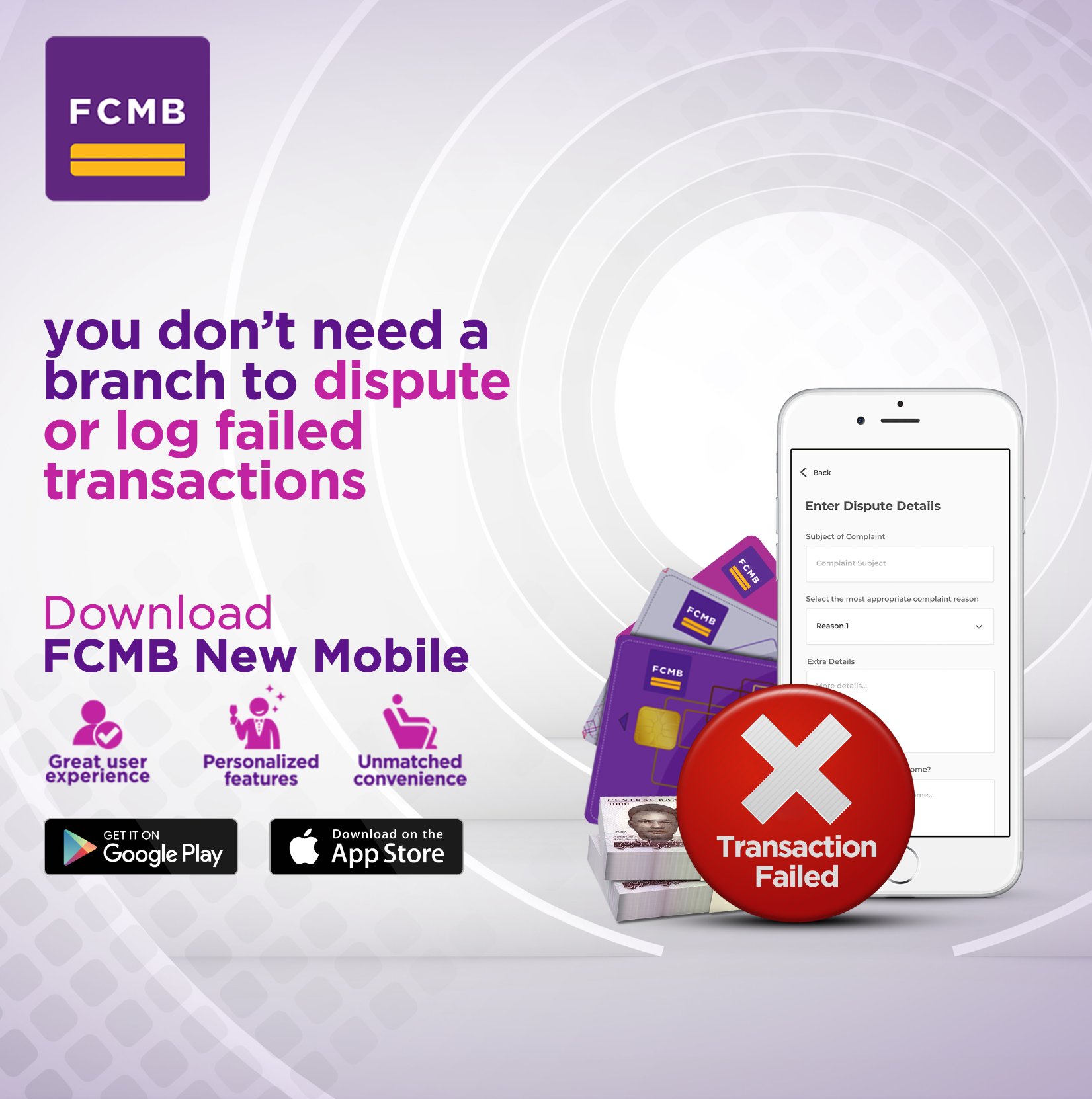 Fcmb On Twitter Tried To Withdraw From An Atm And Didn T Get Cash But You Got Debited Or You Sent Money To Your Dad And He Has Not Received It With Fcmb