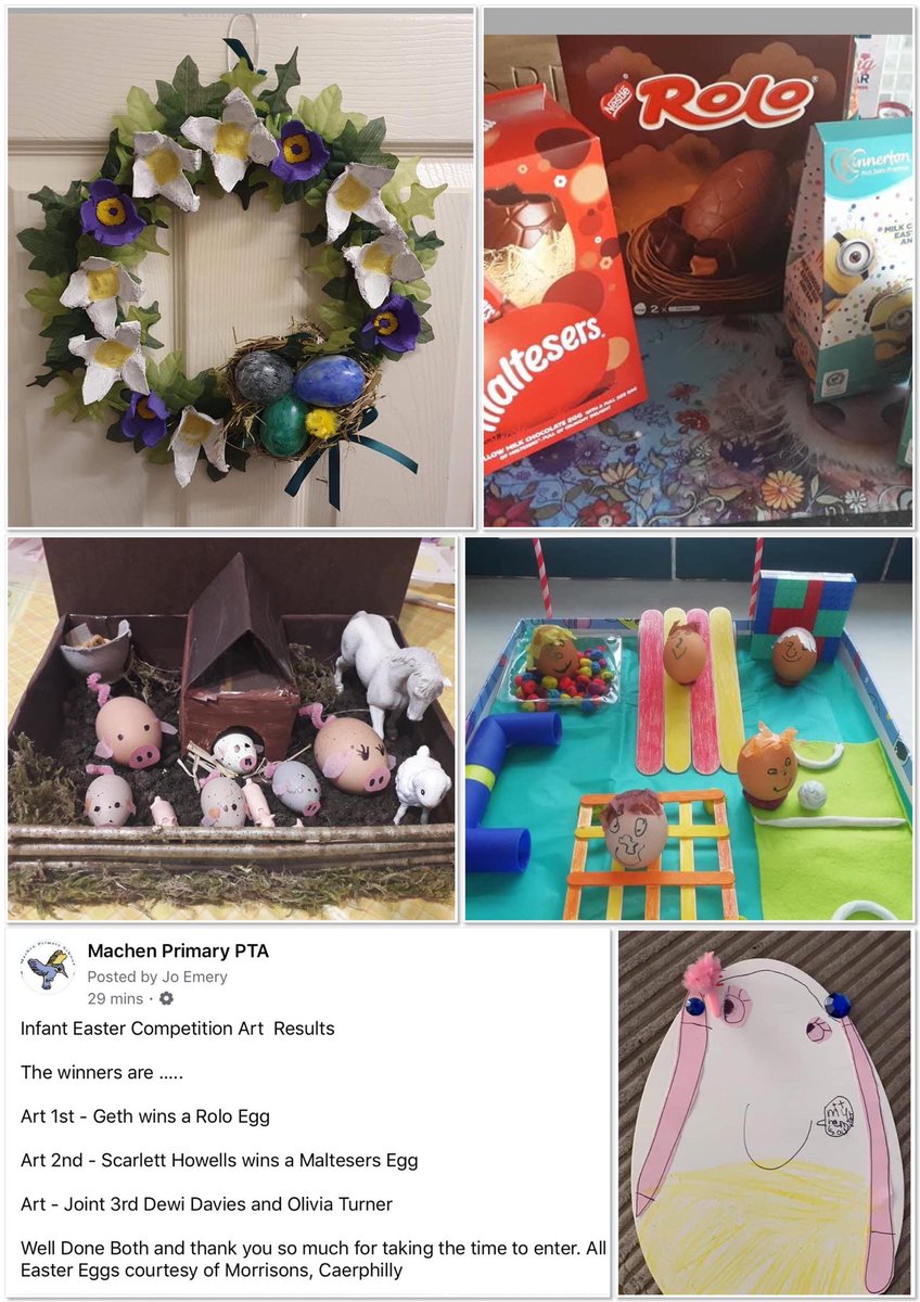 Easter art competitions for all the children. Such wonderful entries from everyone. Thank you to <a href="/Morrisons/">Morrisons</a> for the prizes.
