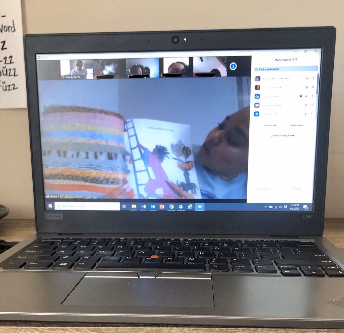 Benteen 4th (@benteen4th) on Twitter photo First Grade having their first read aloud on Zoom! 🥰 @SoontobeEdD <a href="/docdrewlovett/">Andrew Lovett Jr., Ph. D.</a> <a href="/AKhan_EdS/">Aiesha Khan</a> @SparkyTeach <a href="/DrEmilyAMassey/">DrEmilyAbramsMassey</a> First Grade having their first read aloud on Zoom! 🥰 @SoontobeEdD <a href="/docdrewlovett/">Andrew Lovett Jr., Ph. D.</a> <a href="/AKhan_EdS/">Aiesha Khan</a> @SparkyTeach <a href="/DrEmilyAMassey/">DrEmilyAbramsMassey</a>