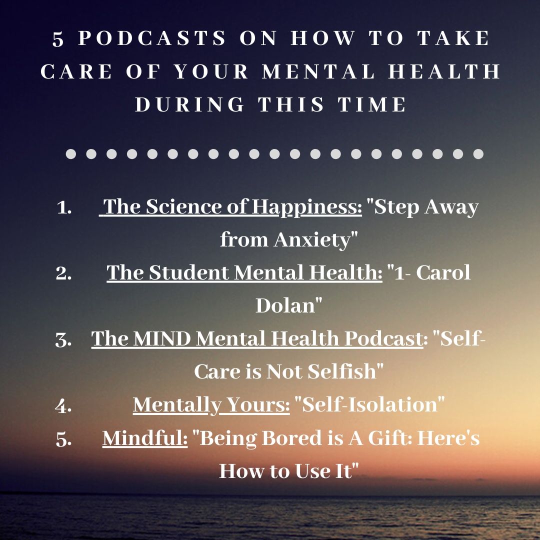 LEOProgramWC's tweet photo. Here's some podcasts for our auditory learners that talk about the importance of mental health and how we can take care of ourselves https://t.co/HRkEkBvNlD