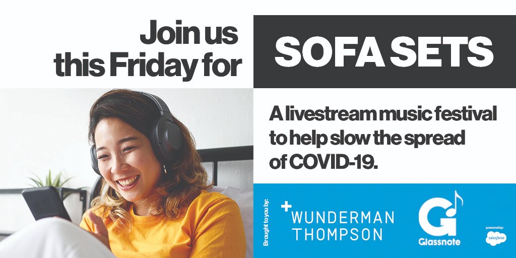 🎥Lights. Camera. Action. Our project <a href="/sofa_sets_live/">sofa.sets</a>  officially launches on Friday! Check out the link below for our lineup of artists, and discover how you can help slow the spread of #COVID19 with #SofaSets. 

🎶Join the movement here: sofasets.live