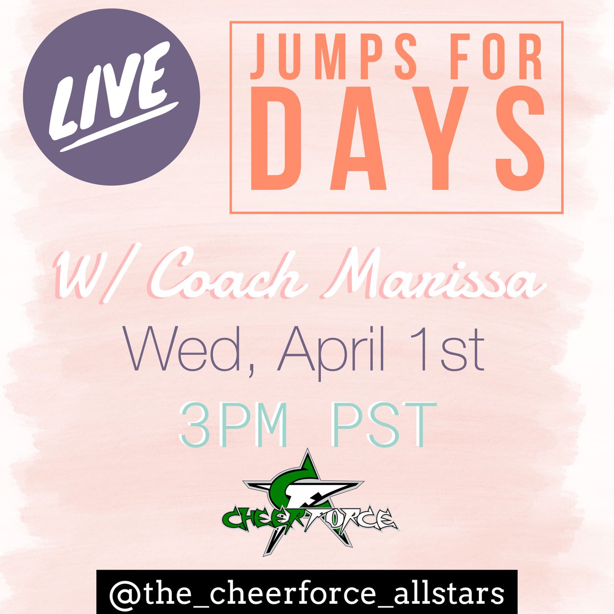 CheerForceOC's tweet image. Come jump with us !!!