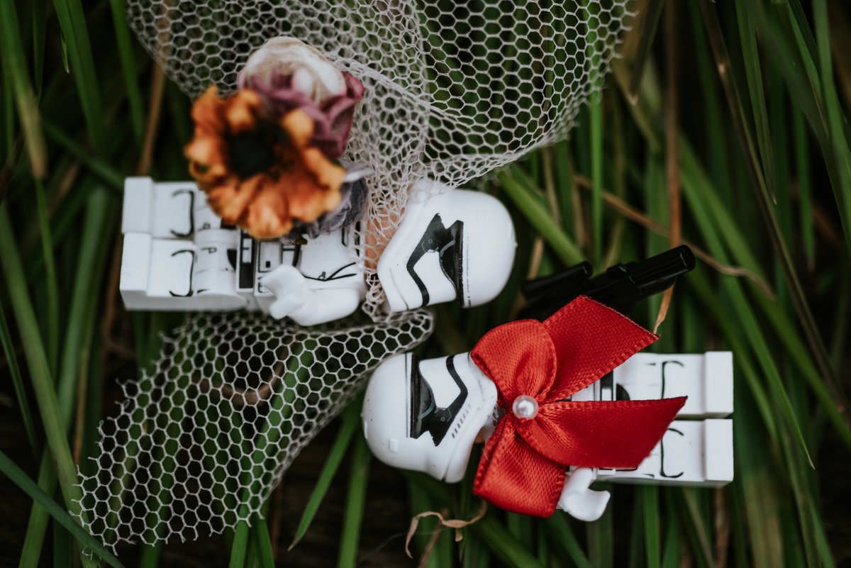 DanielAckerley's tweet photo. Today I shot the wedding of TK-421 to TK-209 on Naboo! A short tour of duty on the Death Star, before they honeymoon on Scariff, the Right Reverend Darth Vader conducted the ceremony :-) #starwars #wedding #lucasfilm #disney https://t.co/Flq2yThqx3