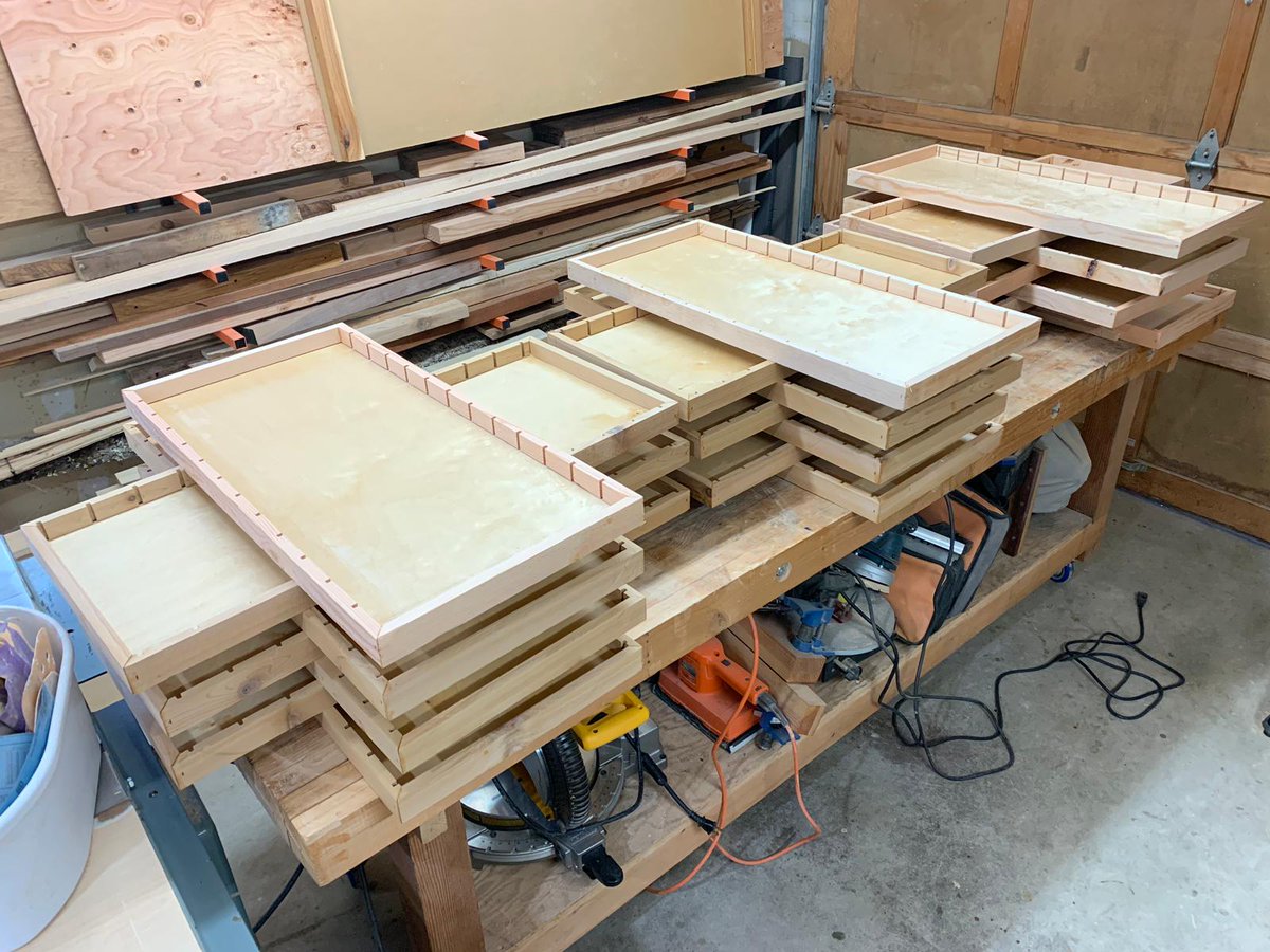 evanmacdonald's tweet photo. 2 years after leaving the USA, I finally gave my letterpress to my brother-in-law (just weeks before the lockdown). He's home, printing #linoblocks and organizing the #woodtype collection. So glad it's in good hands! https://t.co/7c11bx91LL