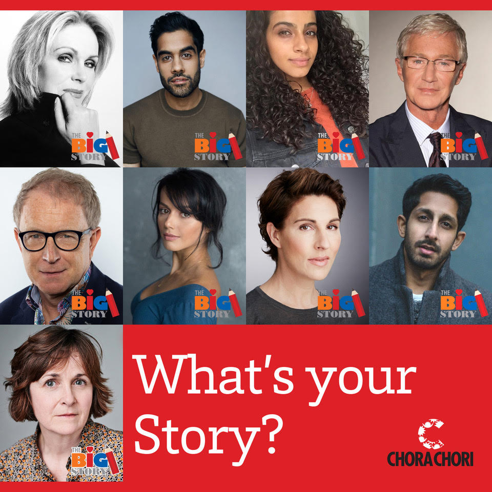 Which of these distinguished readers could be reading out yr mini-memoir? thebigstory.org.uk Get writing, get sponsoring! <a href="/AbFabMovie/">Ab Fab The Movie</a> <a href="/Joanna_Lumley/">Joanna Lumley </a> <a href="/goodkarmahosp/">Good Karma Hospital</a> @RealPOGDogs <a href="/PaulOGrady_FC/">Paul O'Grady FanClub</a> <a href="/DrWhoOnline/">Doctor Who Online</a> <a href="/DrWhoWatch/">Doctor Who Watch</a> <a href="/bbcdoctorwho/">Doctor Who</a> <a href="/Yfielding/">Yvette Fielding</a> <a href="/BBCTheOneShow/">BBC The One Show</a> <a href="/RealSarahGreene/">Sarah Greene</a>